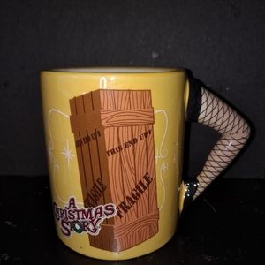 A Christmas Story fragile leg coffee mug